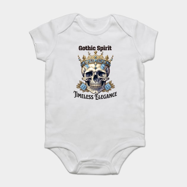 Gothic Spirit Timeless Elegance Baby Bodysuit by Jo Palmer